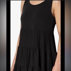 🆕GAP Black Tiered Ruffle Tank Dress, Size Medium